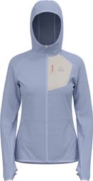 Dames Odlo Ascent Blue/Grey Hooded Fleece <p><strong>