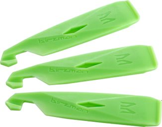 BIRZMAN Tire lever set. hardened ABS. 3 PCS/SET green