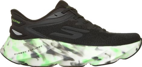 Skechers Slip-ins Aero Burst Glow in the Dark Laufschuhe Schwarz/Grün für Damen