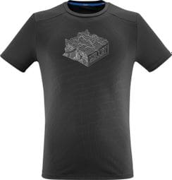 T-Shirt Millet Kamet Map Schwarz Herren