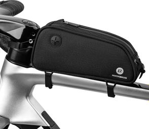 Sacoche de cadre de vélo 1 3 L  noire  avec logo réfléchissant