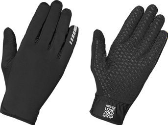 Par de guantes Gripgrab Raptor A prueba de viento Ligero Dedo completo Negro