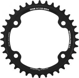 PLATEAU GRAVEL 4BRA D.110 POUR SHIMANO GRX MONO TA X110 ONE 36DTS COMPATIBLE RX600-RX810 NOIR  10-11V.