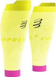 Compressport R2 Oxygen Kompressionsärmel Gelb / Rosa