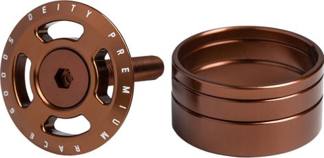 Deity Crosshair Headset Cap Kit 1''1/8 Bronze