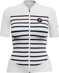 LeBram Ventoux Limited Edition Women Short Sleeves Jersey White Blue Bordeaux