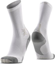 Chaussettes X-Socks Run Discover Crew Blanc/Gris