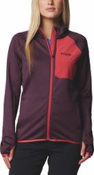 Columbia Triple Canyon Grid Full Zip Polare Violet Donna