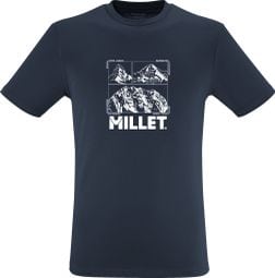 Men's Millet Chamonix Logo blauw t-shirt