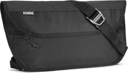 Bolso Messenger Cromado Simple MD Negro