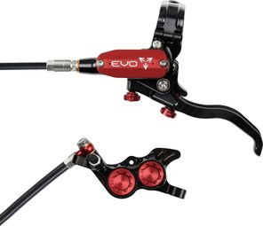 Hope Tech4 EVO GR4 front brake Black / Red Standard hose