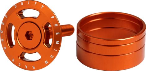Deity Crosshair Headset Cap Kit 1''1/8 Orange