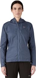 Giacca a maniche lunghe Patagonia Houdini blu da donna