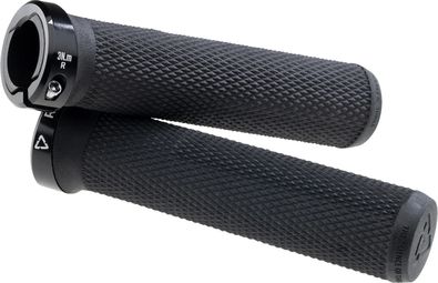 Leatt ReaFlex 6.0 Diamond Fin 29 mm Handlebar Grips, Black