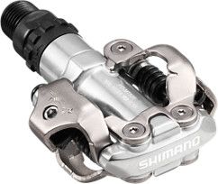 Pair of Shimano PD-MT520 Silver Clipless Pedals with SM-SH51 Cleats