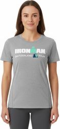 Ironman Zwitserland Vrouwen Grijs Korte Mouw T-Shirt