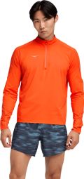 Men's Hoka GlideTech Orange 1/4 Zip Top