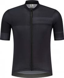 Maillot Manches Courtes Velo Rogelli Block - Homme - Noir