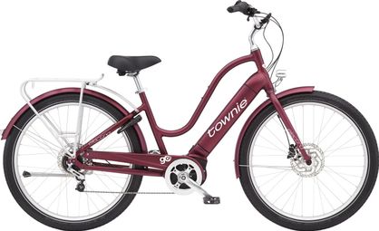 Vélo de Ville Électrique Electra Townie Path Go! 5i Shimano Nexus 5V 500 Wh 27.5'' Bordeaux Rosewood Mat