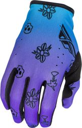 Fly Racing Lite Outline Special Edition Long Gloves - Purple/Black