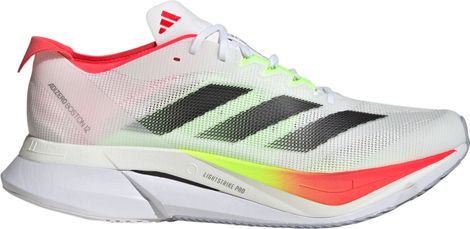 adidas adizero Boston 12 Bianco Nero Rosso Scarpe Uomo