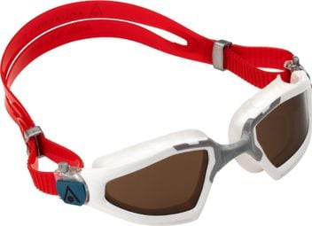 Aquasphere Kayenne Pro Clear White / Grey Swim Goggles - Polarised Lenses