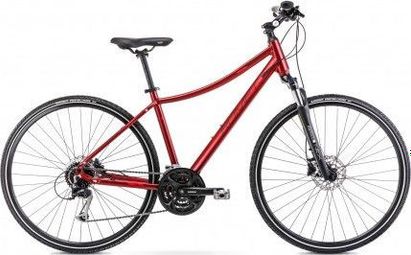 Vélo VTC 28  Femme - ROMET - Orkan 5 - NOIR/ROUGE