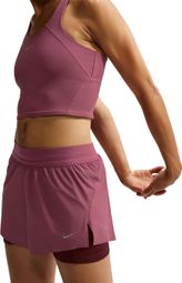 Pantaloncini 2 in 1 Nike Swift rosa da donna