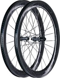 Carbon-Laufradsatz 55P PRO5 CSR Keramik Rennrad Disc Carbonspeichen / 700mm / 12x100-12x142mm / Centerlock