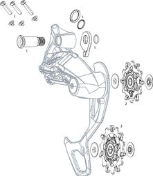 Sram GX 2x11 Speed Heckbefestigungssatz