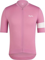 Rapha Core Lightweight Kurzarmtrikot Rosa/Weiß Herren