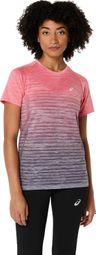 Maillot manches courtes Asics Seamless Corail/Violet Femme