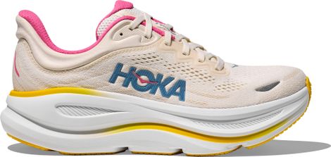 Hoka Bondi 9 Beige hardloopschoenen voor dames