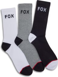 3 paar Fox Crew Sokken Grijs/Wit/Zwart (x3)