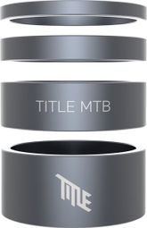 Set aluminium stuurbuisafstandhouders Title 1 1/8″ grijs