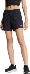 New Balance RC 5in Slip Shorts Dames Zwart