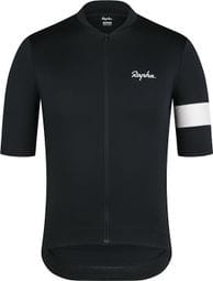 Maillot manches courtes Rapha Core Jersey Noir/Blanc Homme