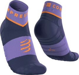 Compressport Ultra Trail Low Socks, Purple/Blue