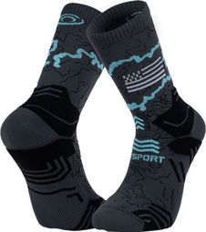 Chaussettes BV Sport Trek Collector GR34 Douaniers Haute Gris/Noir