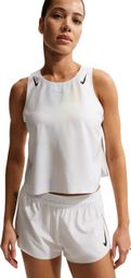 Nike AeroSwift Glam Women's White Crop Tank Top