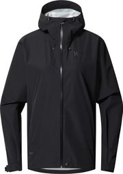 Chaqueta impermeable Haglöfs Rosson Proof Mujer Negra