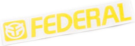Sticker FEDERAL 170mm Die Cut Sticker Yellow