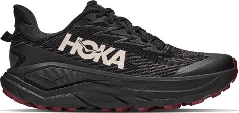 Hoka Challenger 8 GTX trailschoenen, zwart/rood, dames
