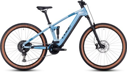 Cube Stereo Hybrid 120 Pro 750 Electric Full Suspension MTB Shimano Deore 12S 750 Wh 27.5'' Sage Metallic Blue 2024