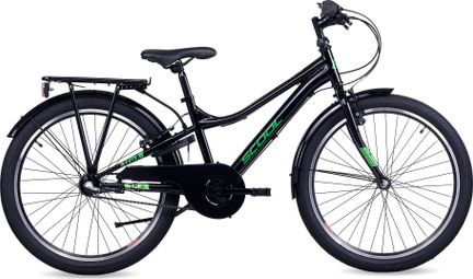 S’COOL troX  vélo enfant  3 vitesses  Noir/Vert néon