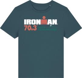 Ironman 70.3 Italië Emilia-Romagna Blauw Korte Mouw T-shirt