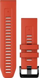 Muñequera de silicona Garmin QuickFit de 26 mm Rojo llama