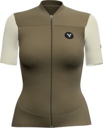 LeBram Ventoux Women Short Sleeves Jersey Uni Brown