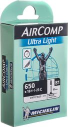 MICHELIN Chambre à air B1 AIRCOMP Ultralight 650 x 18/23 Valve Presta 60mm