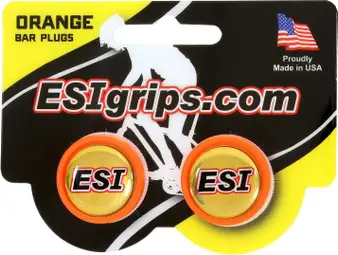 ESI Bar End Plugs Orange